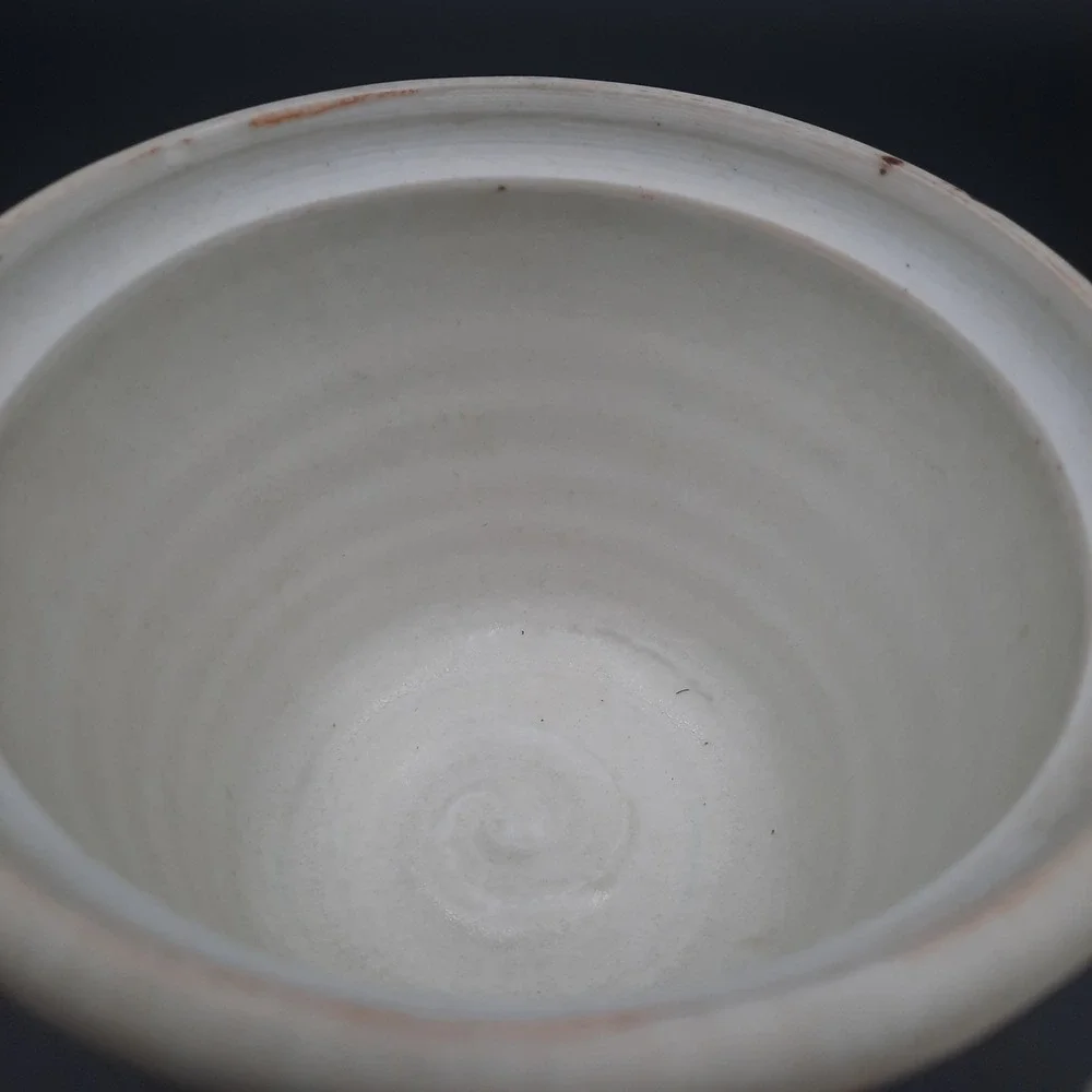 Handmade Ceramic Covered Pot Rustic Earth Tones Kitchen Storage Jar‎